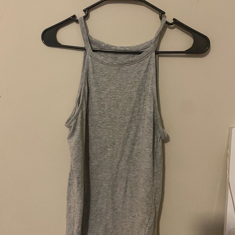 plain gray tanktop